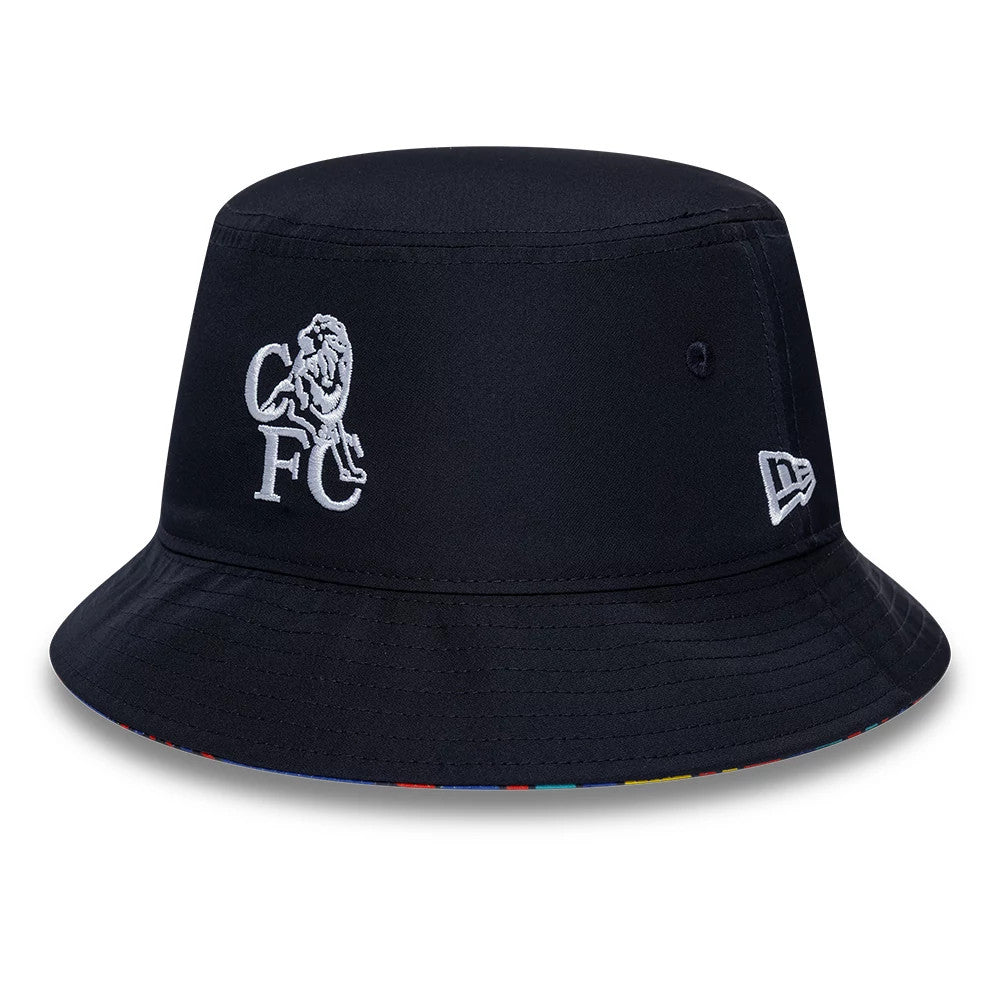 Chelsea FC Retro Goal Keeper Navy Reversible Bucket Hat-Benirox