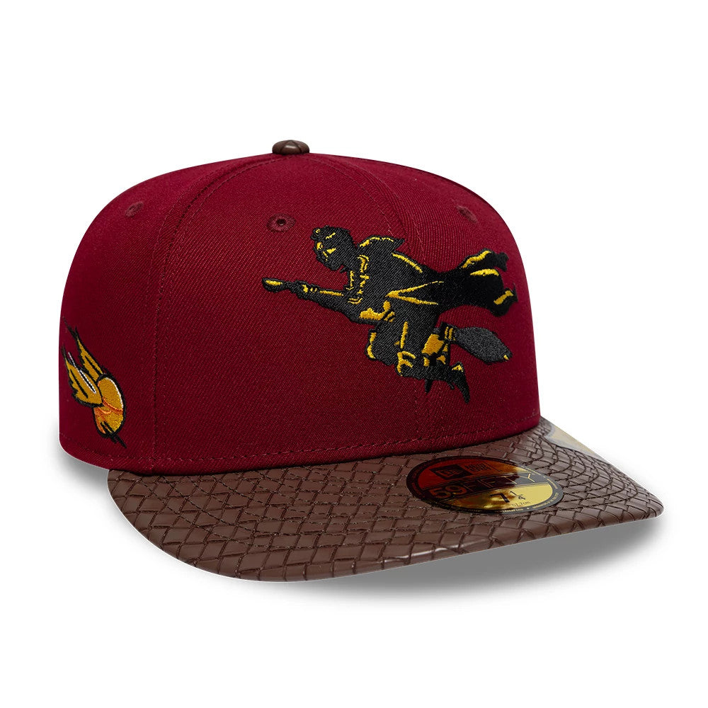 Harry Potter Quidditch Dark Red & Brown 59FIFTY Fitted Cap-Benirox