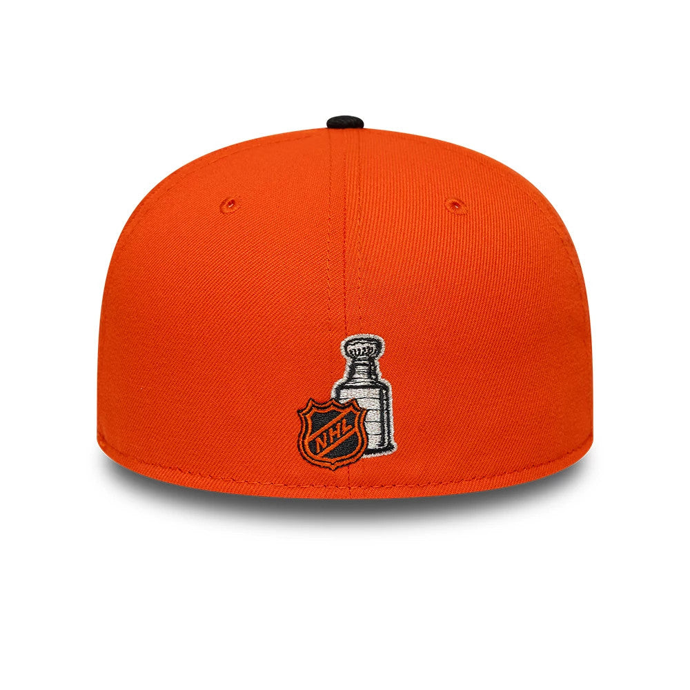 Anaheim Ducks NHL Champions Orange & Black 59FIFTY Fitted Cap-Benirox