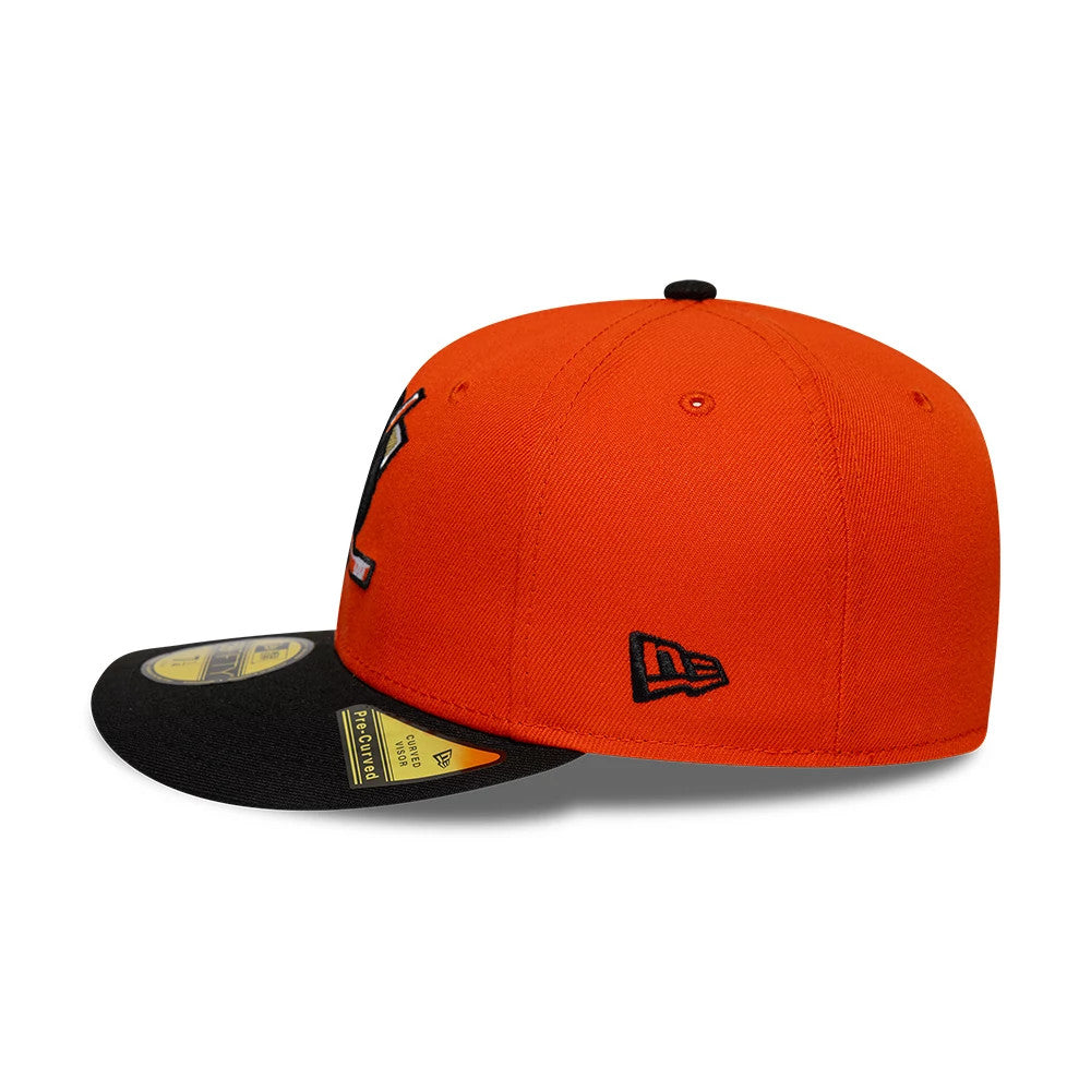 Anaheim Ducks NHL Champions Orange & Black 59FIFTY Fitted Cap-Benirox