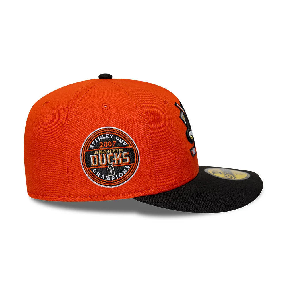 Anaheim Ducks NHL Champions Orange & Black 59FIFTY Fitted Cap-Benirox