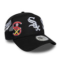 Chicago White Sox MLB Patch Black 9FORTY A-Frame Trucker Adjustable Cap-Benirox