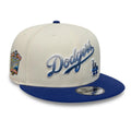 Dodgers MLB Ombre Script Beige & Blue 9FIFTY Snapback Adjustable Cap-Benirox