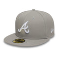 Atlanta Braves Essential Pack Grey 59FIFTY Fitted Cap-Benirox