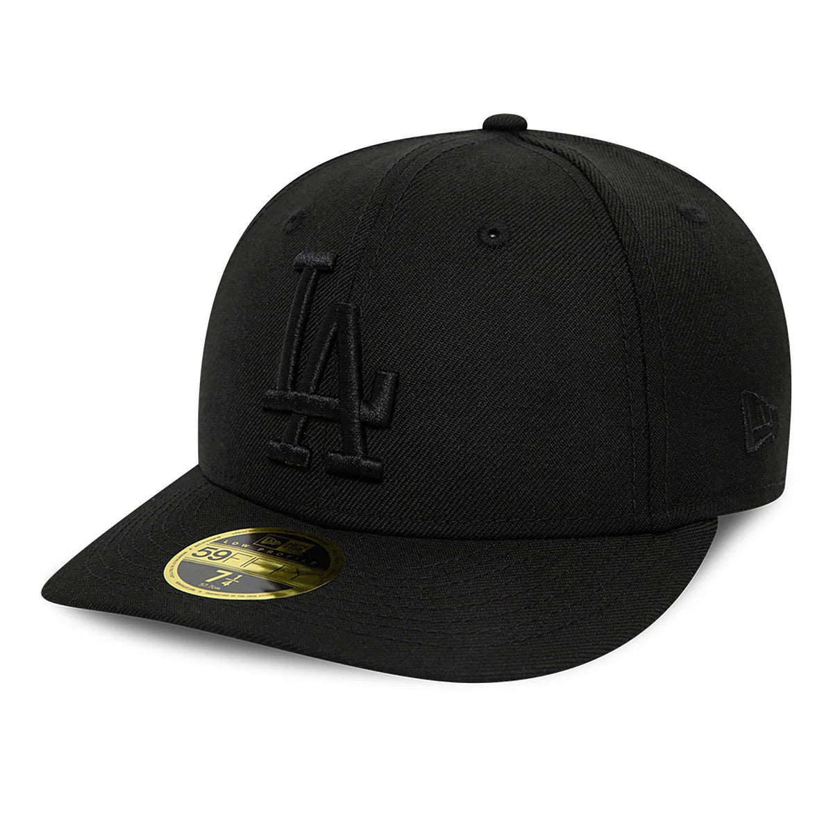 LA Dodgers MLB Black Low Profile 59FIFTY Fitted Cap-Benirox