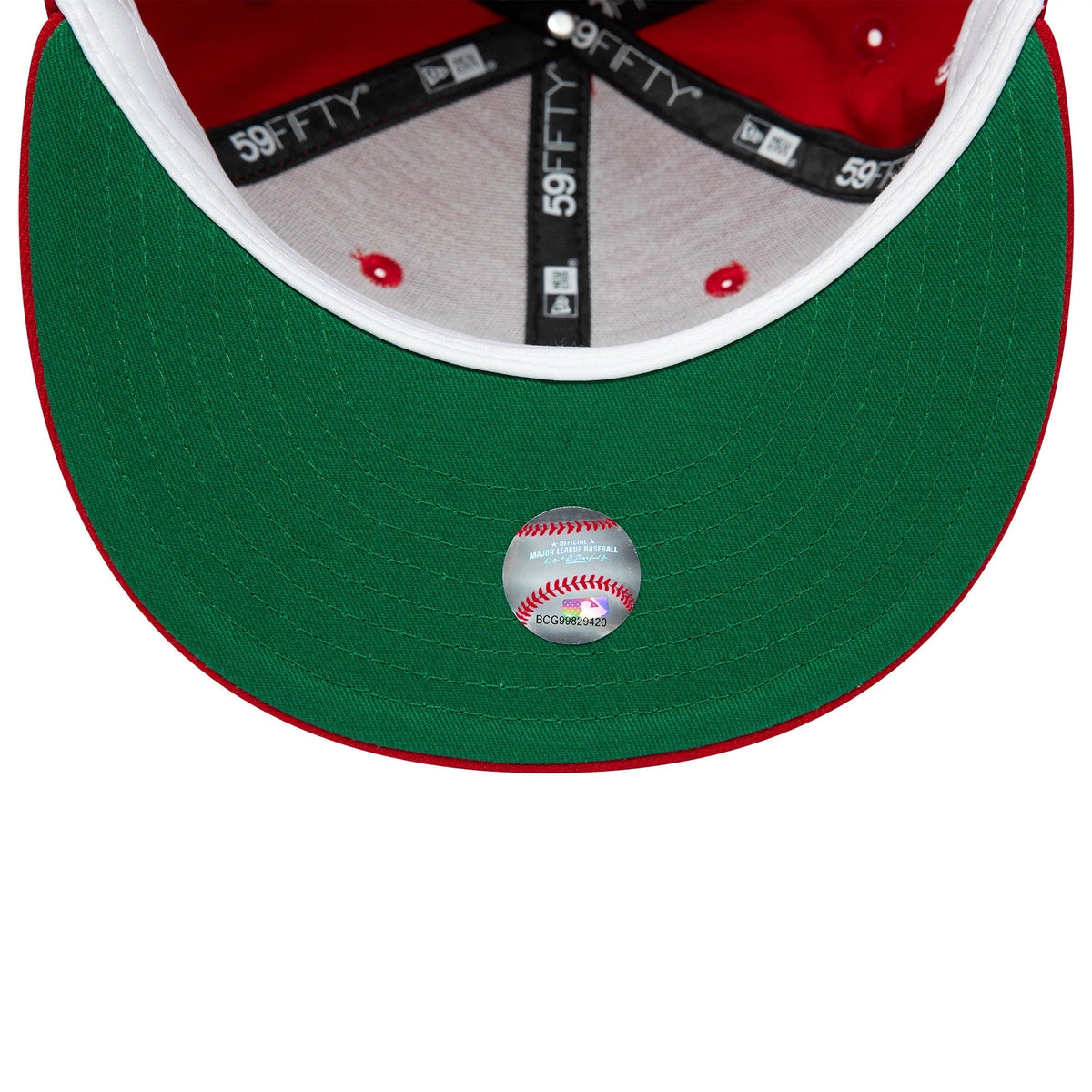 Athletics MLB World Series 1989 Red 59FIFTY Fitted Cap-Benirox