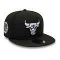Chicago Bulls NBA Sidepatch Black 9FIFTY Snapback Adjustable Cap-Benirox
