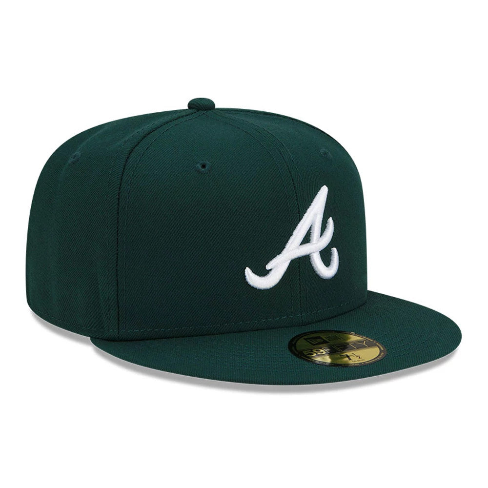 Atlanta Braves MLB Dark Green 59FIFTY Fitted Cap-Benirox