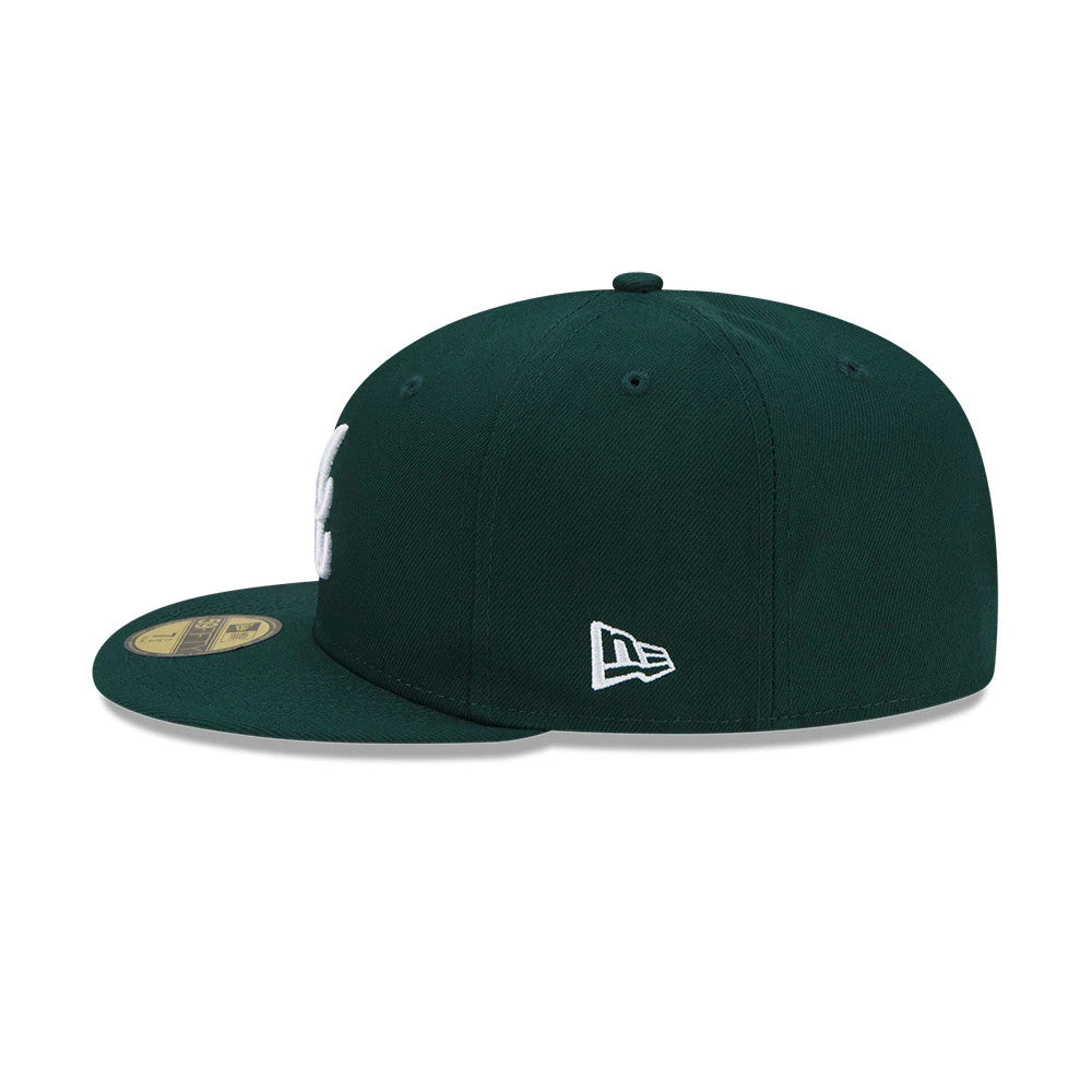Atlanta Braves MLB Dark Green 59FIFTY Fitted Cap-Benirox