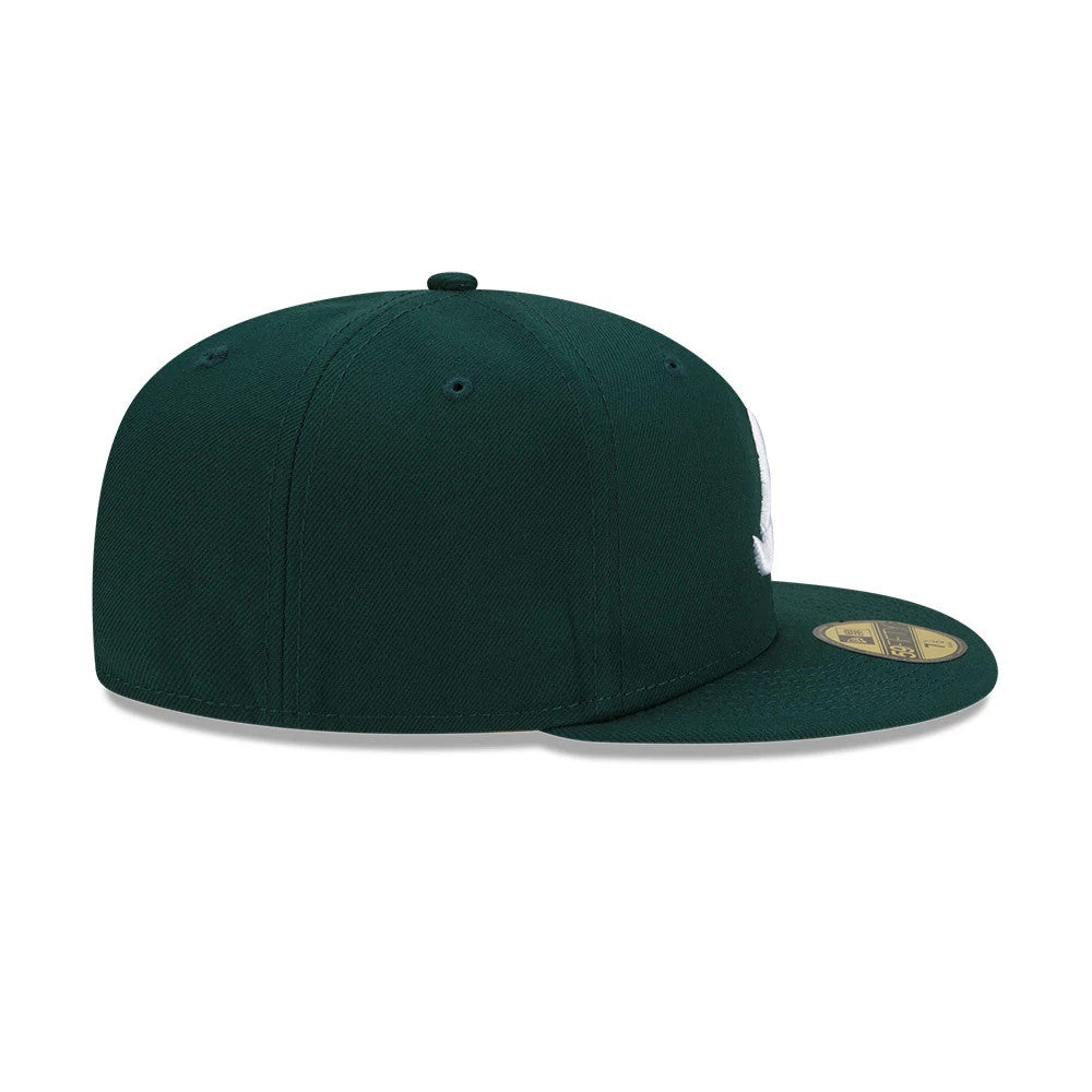 Atlanta Braves MLB Dark Green 59FIFTY Fitted Cap-Benirox