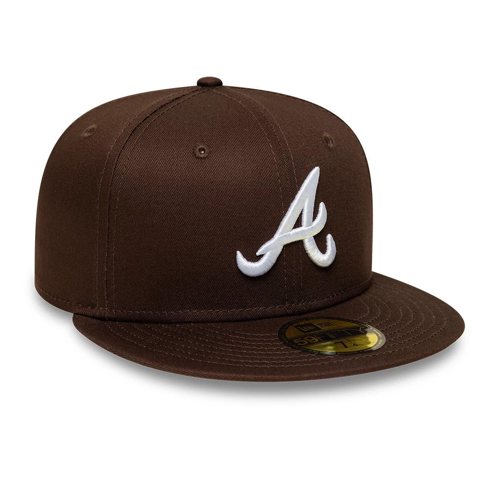 Atlanta Braves MLB Dark Brown 59FIFTY Fitted Cap-Benirox