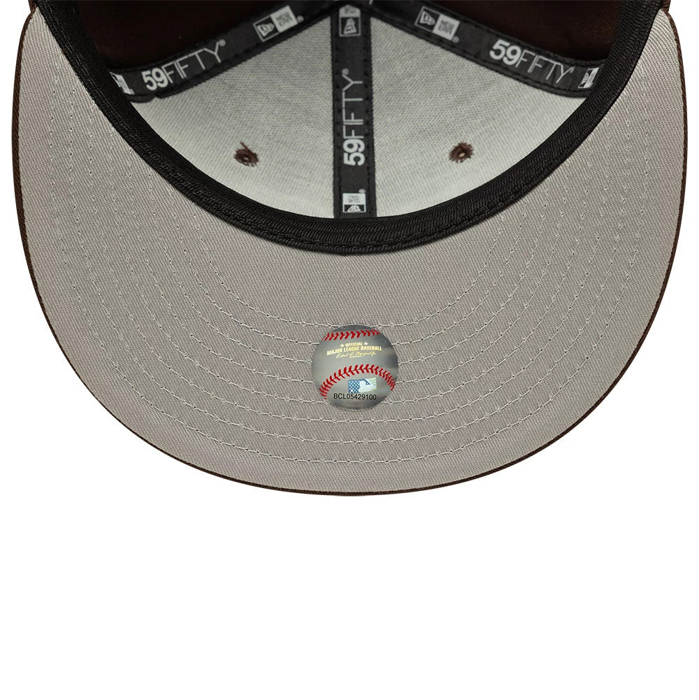 Atlanta Braves MLB Dark Brown 59FIFTY Fitted Cap-Benirox