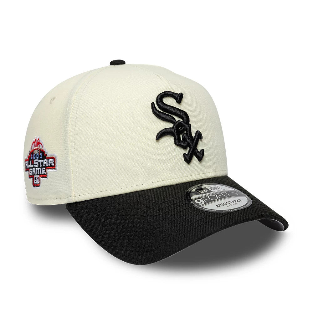 Chicago White Sox MLB Cooperstown White & Black 9FORTY A-Frame Cap-Benirox