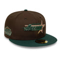 Astros MLB Cooperstown Dark Brown & Dark Green 59FIFTY Fitted Cap-Benirox