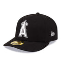 LA Angels MLB Black Low Profile 59FIFTY Fitted Cap-Benirox