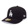 LA Dodgers MLB Black Low Profile 59FIFTY Fitted Cap-Benirox