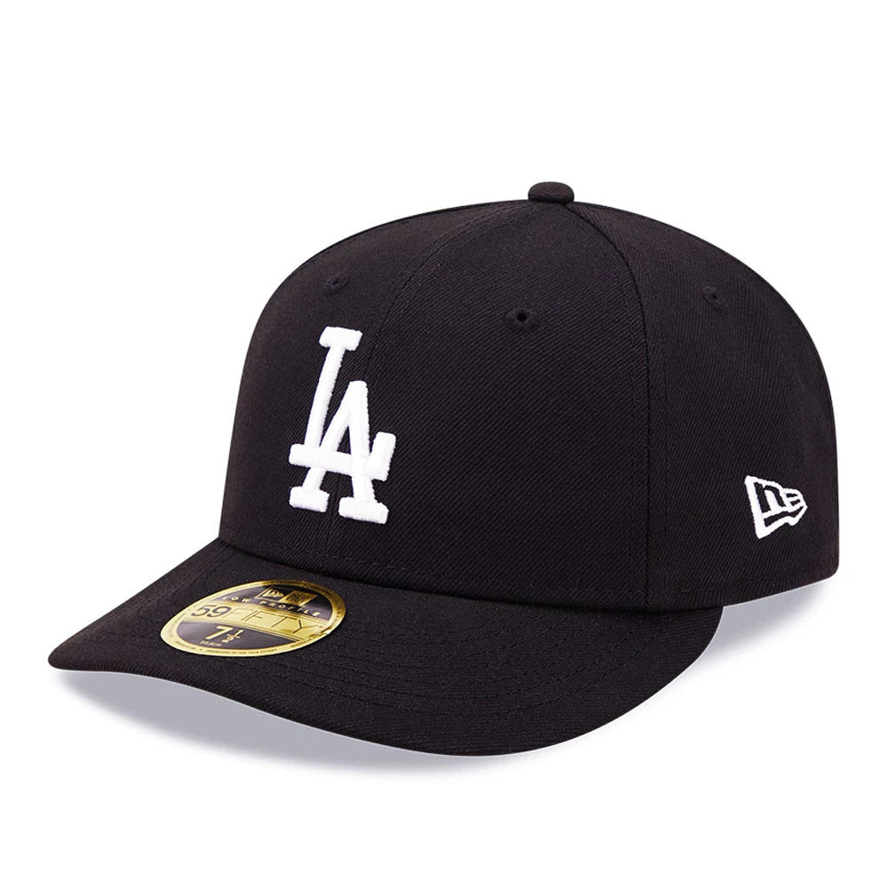 LA Dodgers MLB Black Low Profile 59FIFTY Fitted Cap-Benirox