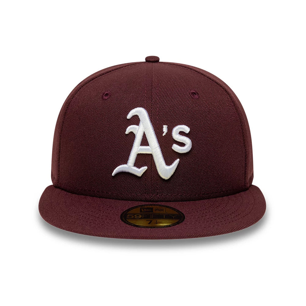 Athletics MLB Dark Purple 59FIFTY Fitted Cap-Benirox