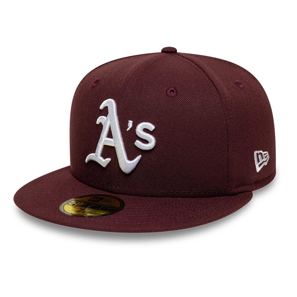 Athletics MLB Dark Purple 59FIFTY Fitted Cap-Benirox