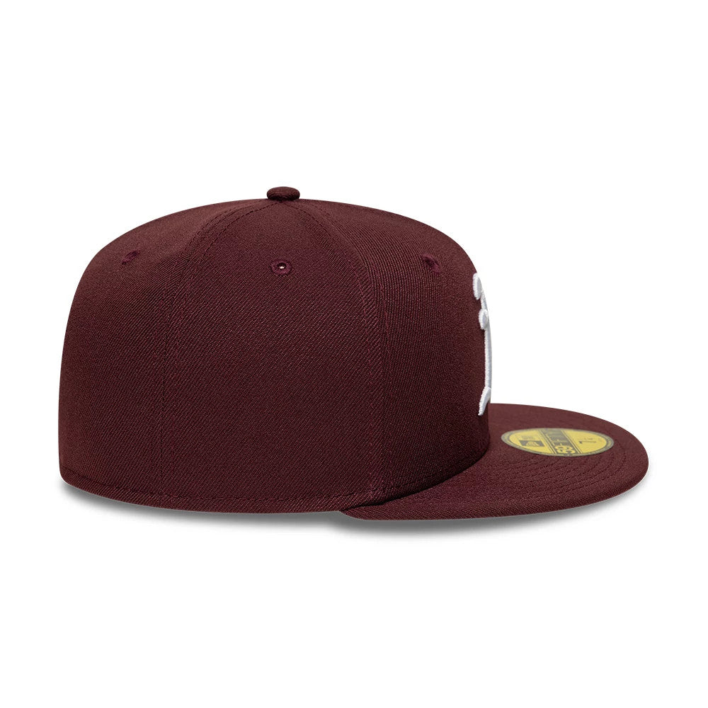 Athletics MLB Dark Purple 59FIFTY Fitted Cap-Benirox