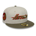Houston Astros MLB Cooperstown Beige & Green 59FIFTY Fitted Cap-Benirox