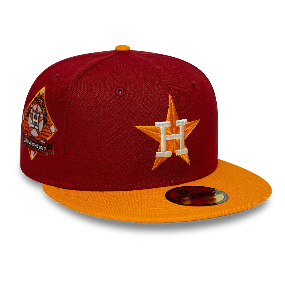Houston Astros MLB Cooperstown Dark Red 59FIFTY Fitted Cap-Benirox