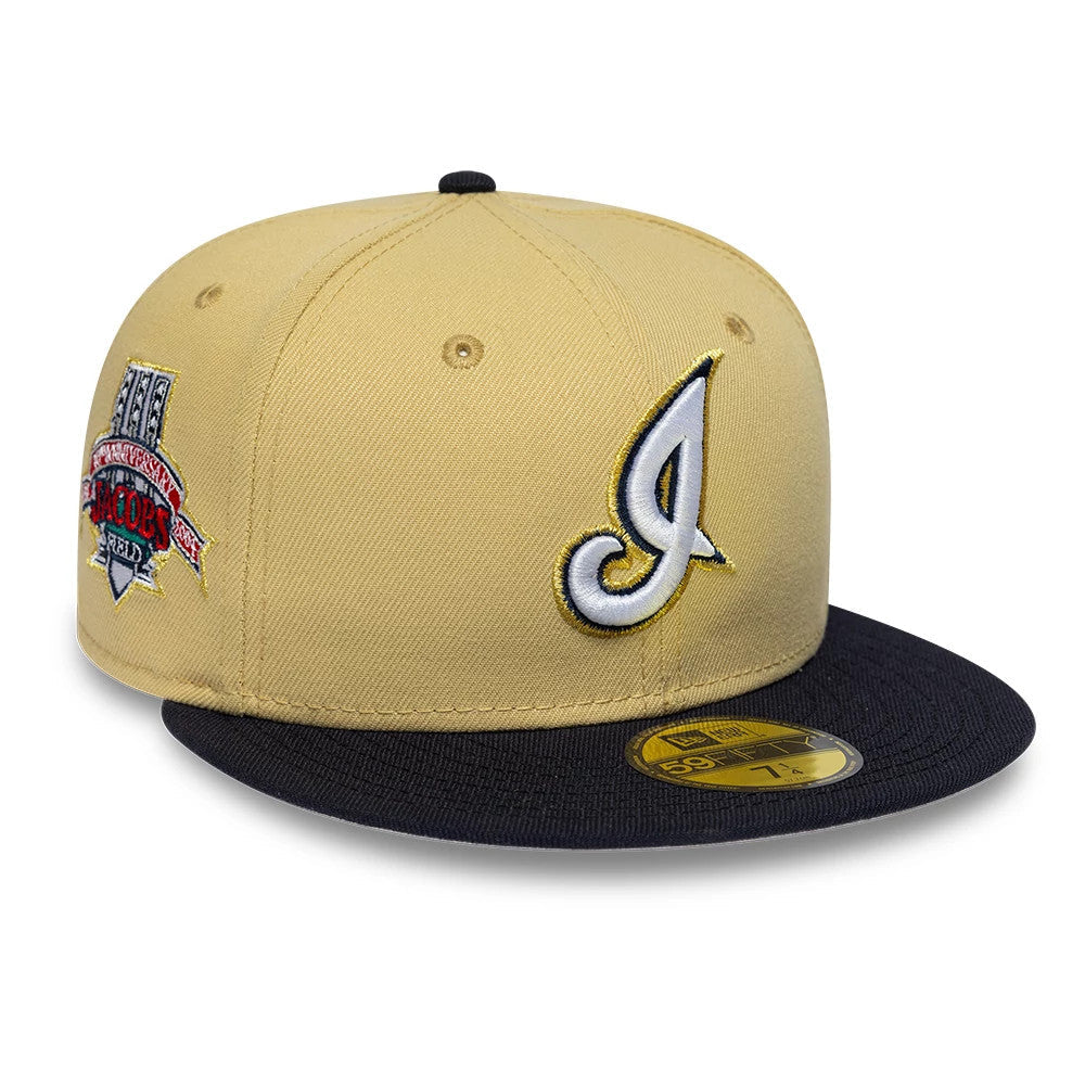 Cleveland Indians MLB Vegas Gold 59FIFTY Fitted Cap-Benirox