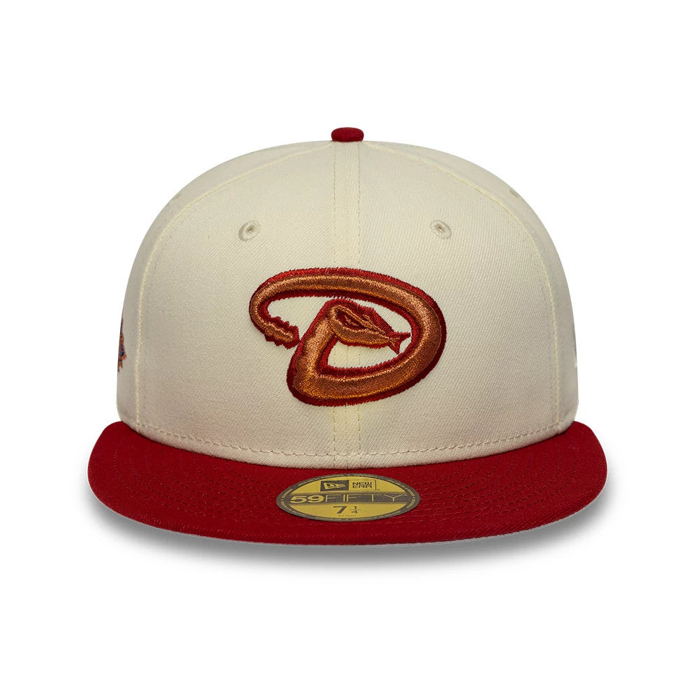 Arizona Diamondbacks MLB Cooperstown White 59FIFTY Fitted Cap-Benirox