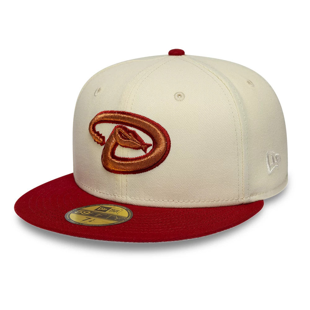 Arizona Diamondbacks MLB Cooperstown White 59FIFTY Fitted Cap-Benirox