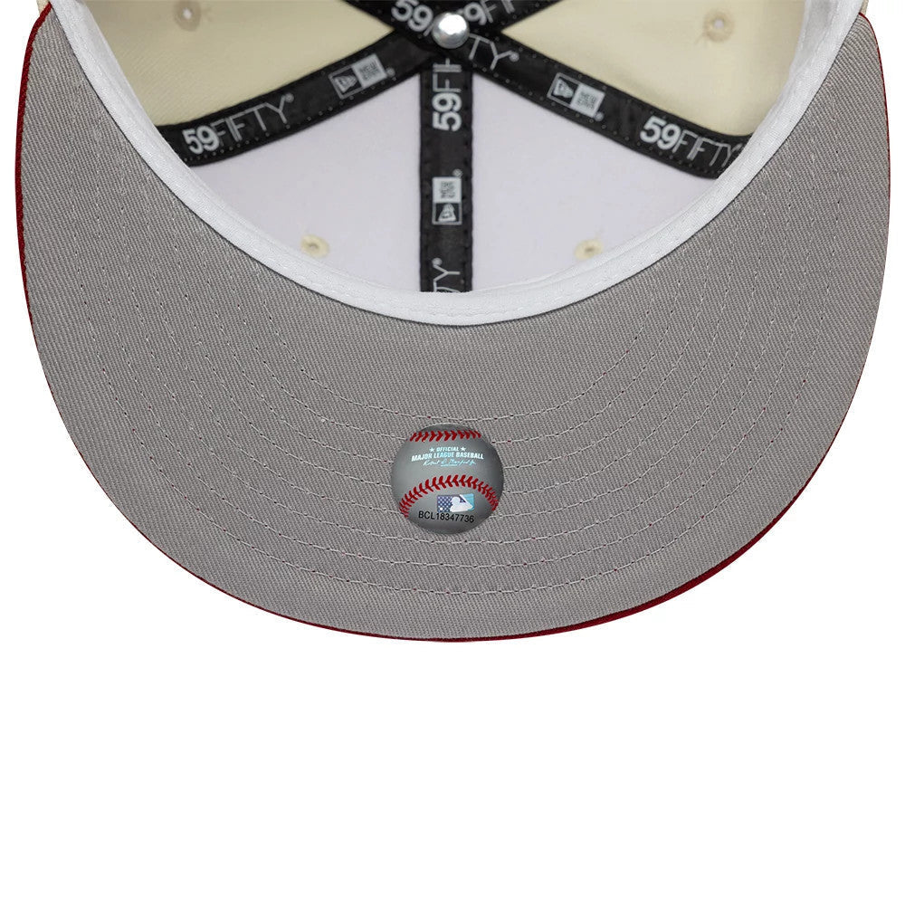 Arizona Diamondbacks MLB Cooperstown White 59FIFTY Fitted Cap-Benirox
