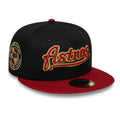 Houston Astros MLB Cooperstown Black & Red 59FIFTY Fitted Cap-Benirox