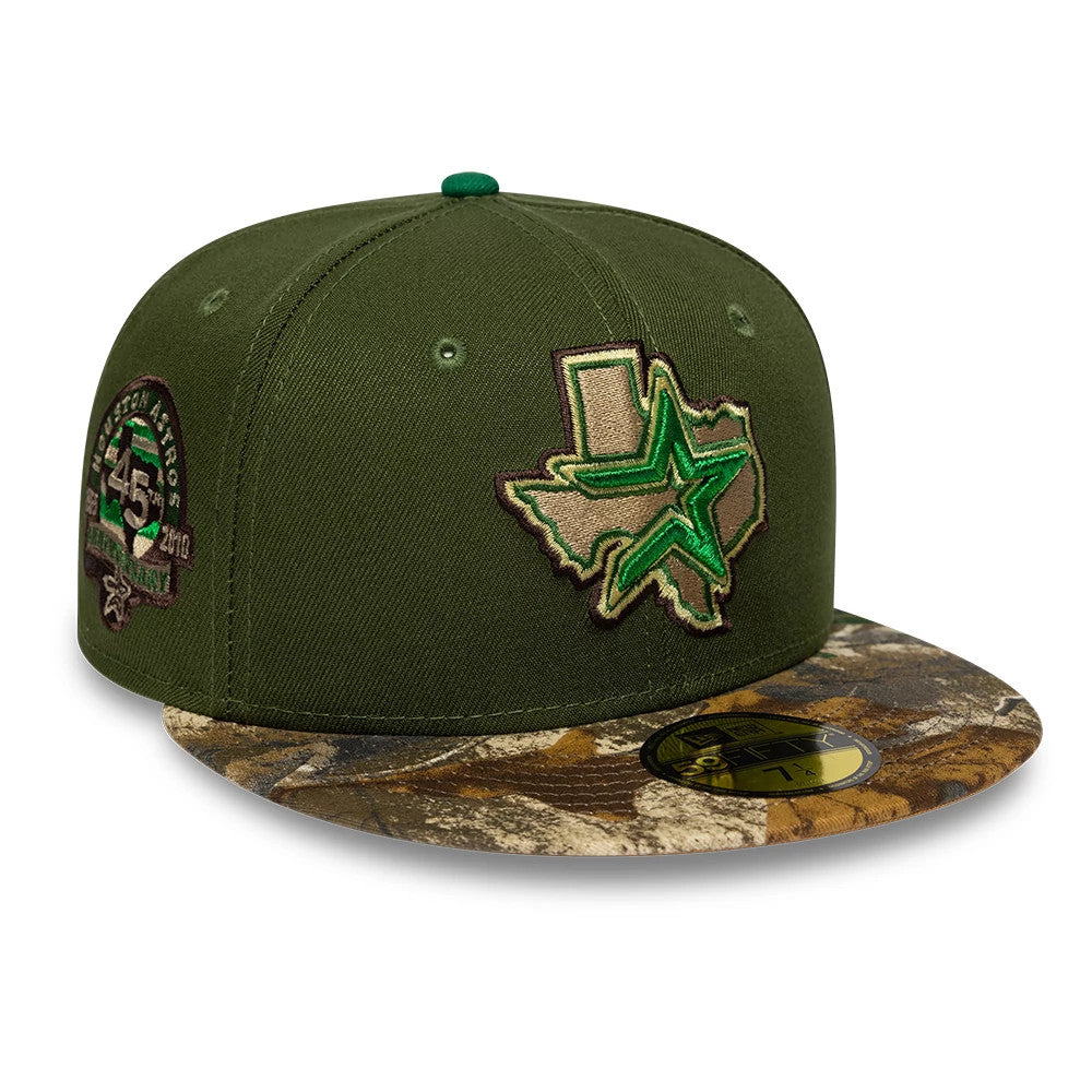 Houston Astros MLB Cooperstown Dark Green 59FIFTY Fitted Cap-Benirox