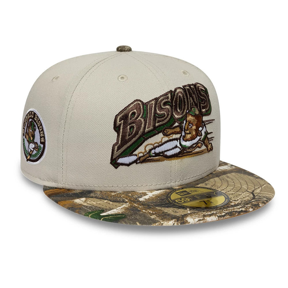 Buffalo Bisons MiLB Hometown Beige 59FIFTY Fitted Cap-Benirox