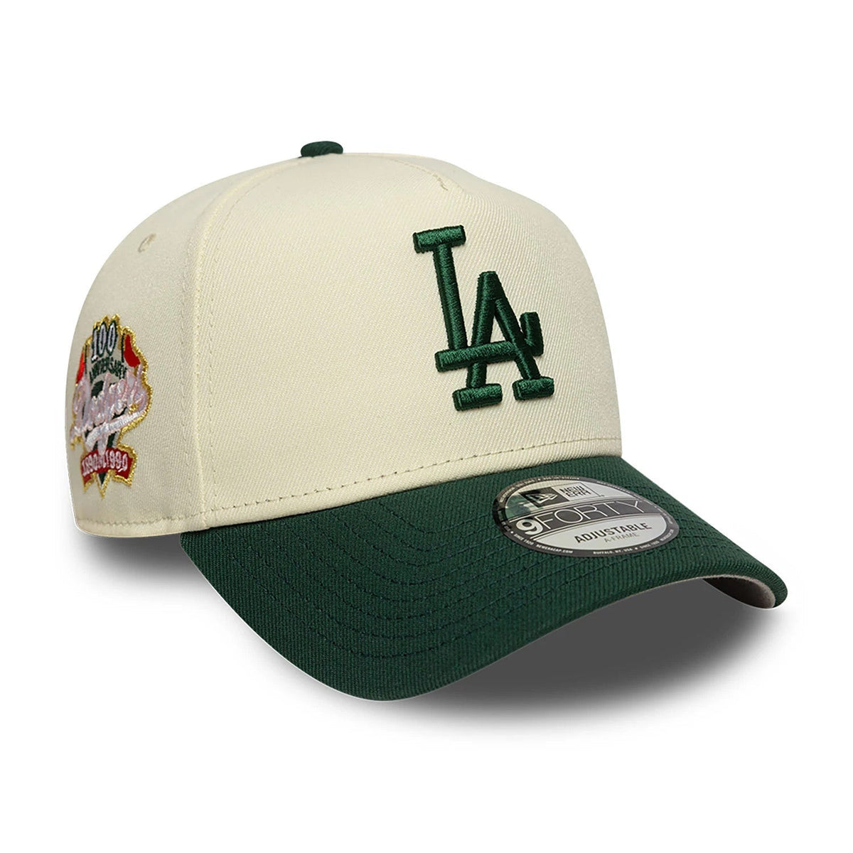 LA Dodgers Chrome White And Dark Green 9FORTY A-Frame Adjustable Cap-Benirox