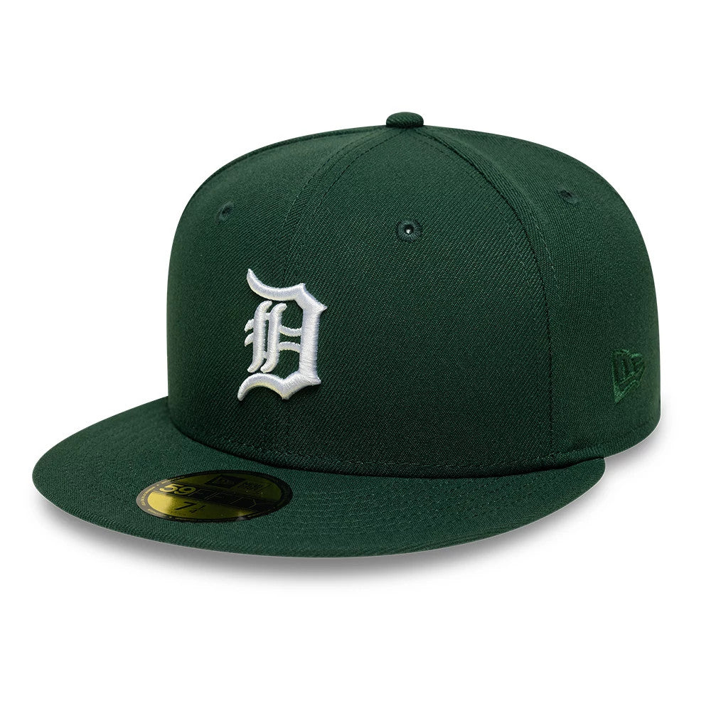 Detroit Tigers MLB Dark Green 59FIFTY Fitted Cap-Benirox