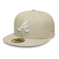 Atlanta Braves MLB Cream 59FIFTY Fitted Cap-Benirox