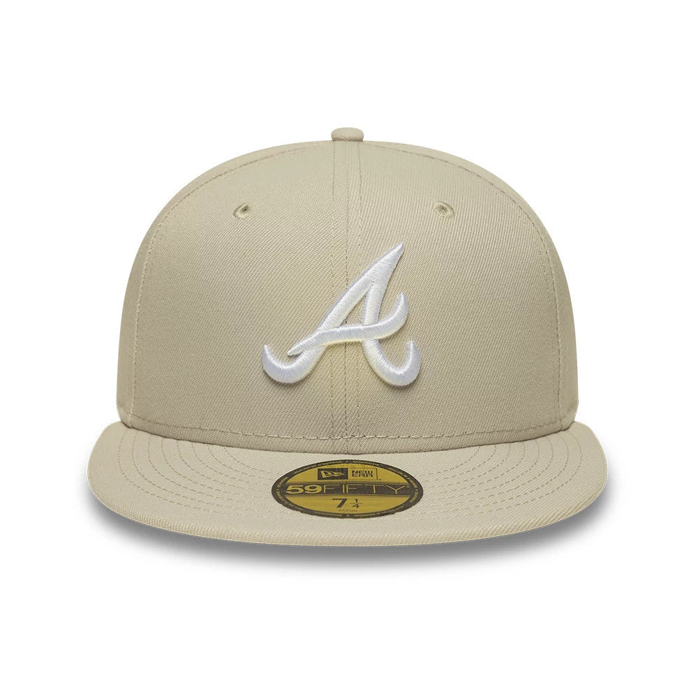 Atlanta Braves MLB Cream 59FIFTY Fitted Cap-Benirox