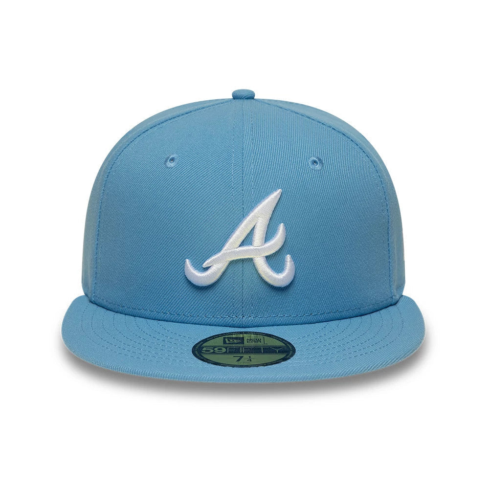Atlanta Braves MLB Pastel Blue 59FIFTY Fitted Cap-Benirox
