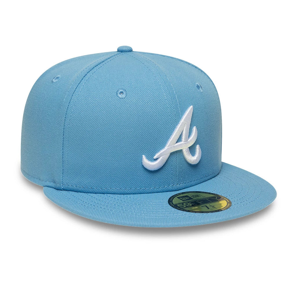 Atlanta Braves MLB Pastel Blue 59FIFTY Fitted Cap-Benirox