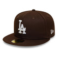 LA Dodgers MLB Dark Brown 59FIFTY Fitted Cap-Benirox