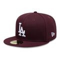 LA Dodgers MLB Dark Purple 59FIFTY Fitted Cap-Benirox