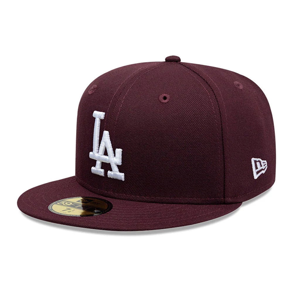 LA Dodgers MLB Dark Purple 59FIFTY Fitted Cap-Benirox