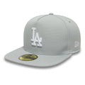 LA Dodgers MLB Flat Grey 59FIFTY A-Frame Fitted Cap-Benirox
