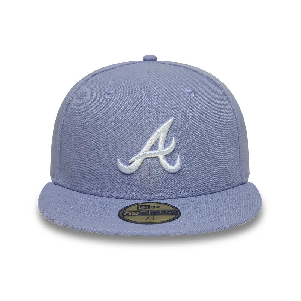 Atlanta Braves MLB Pastel Purple 59FIFTY Fitted Cap-Benirox