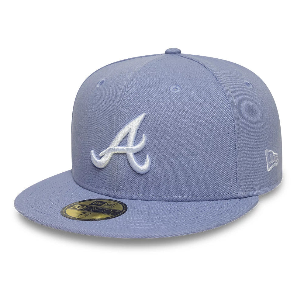 Atlanta Braves MLB Pastel Purple 59FIFTY Fitted Cap-Benirox