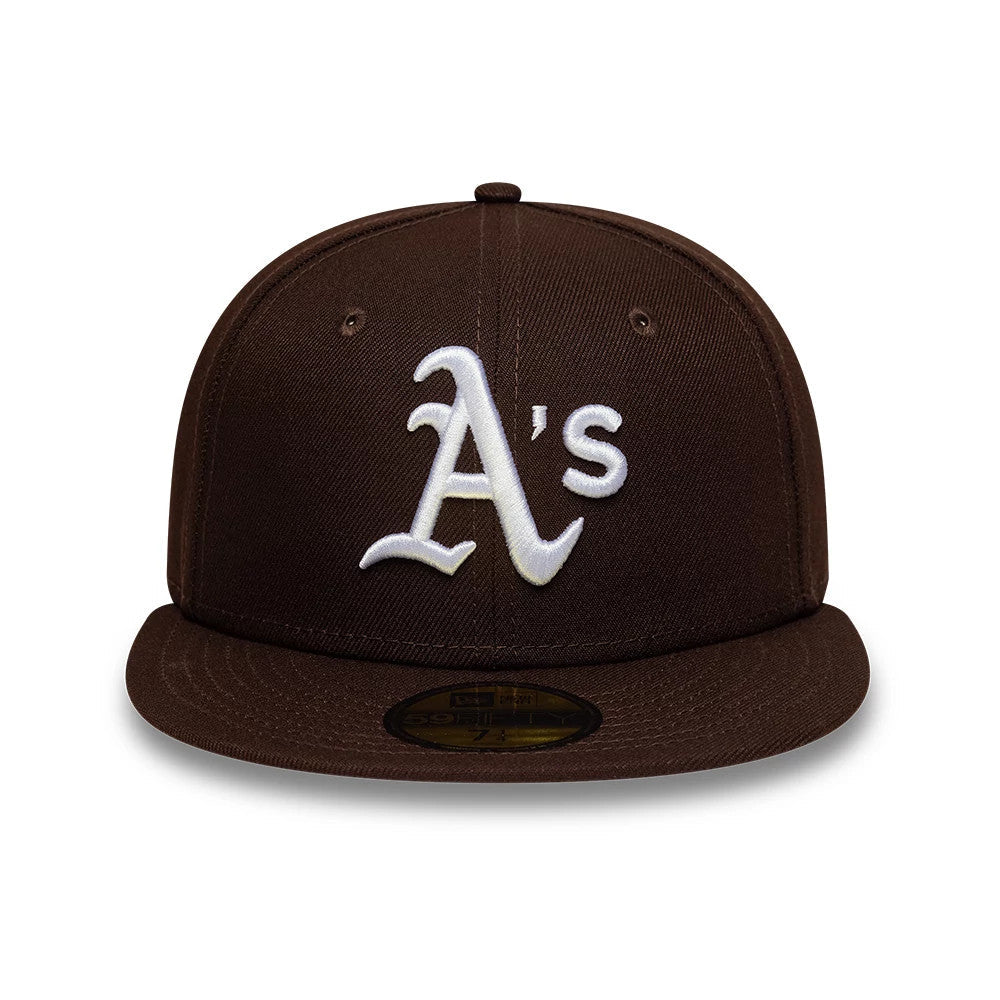 Athletics MLB Dark Brown 59FIFTY Fitted Cap-Benirox