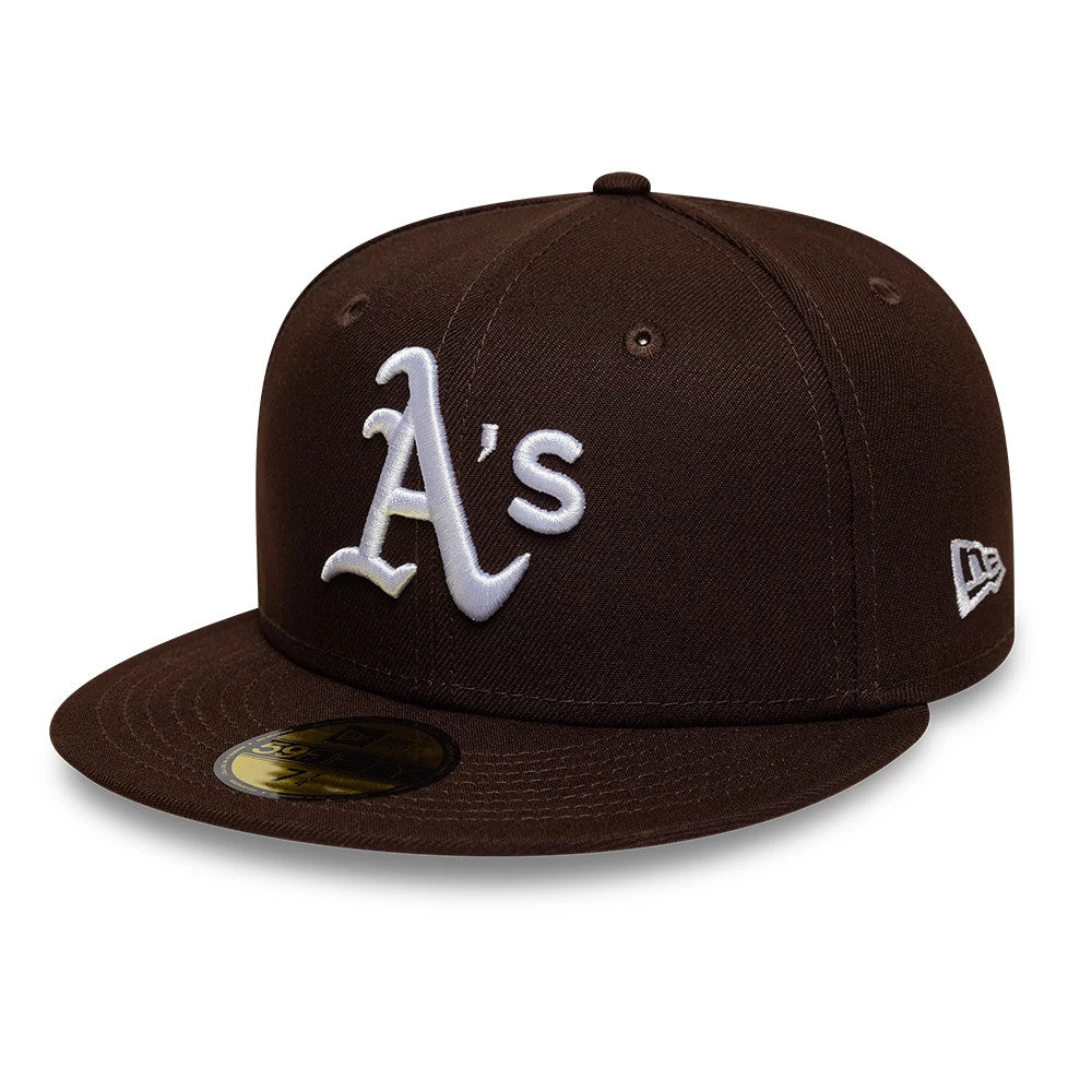 Athletics MLB Dark Brown 59FIFTY Fitted Cap-Benirox