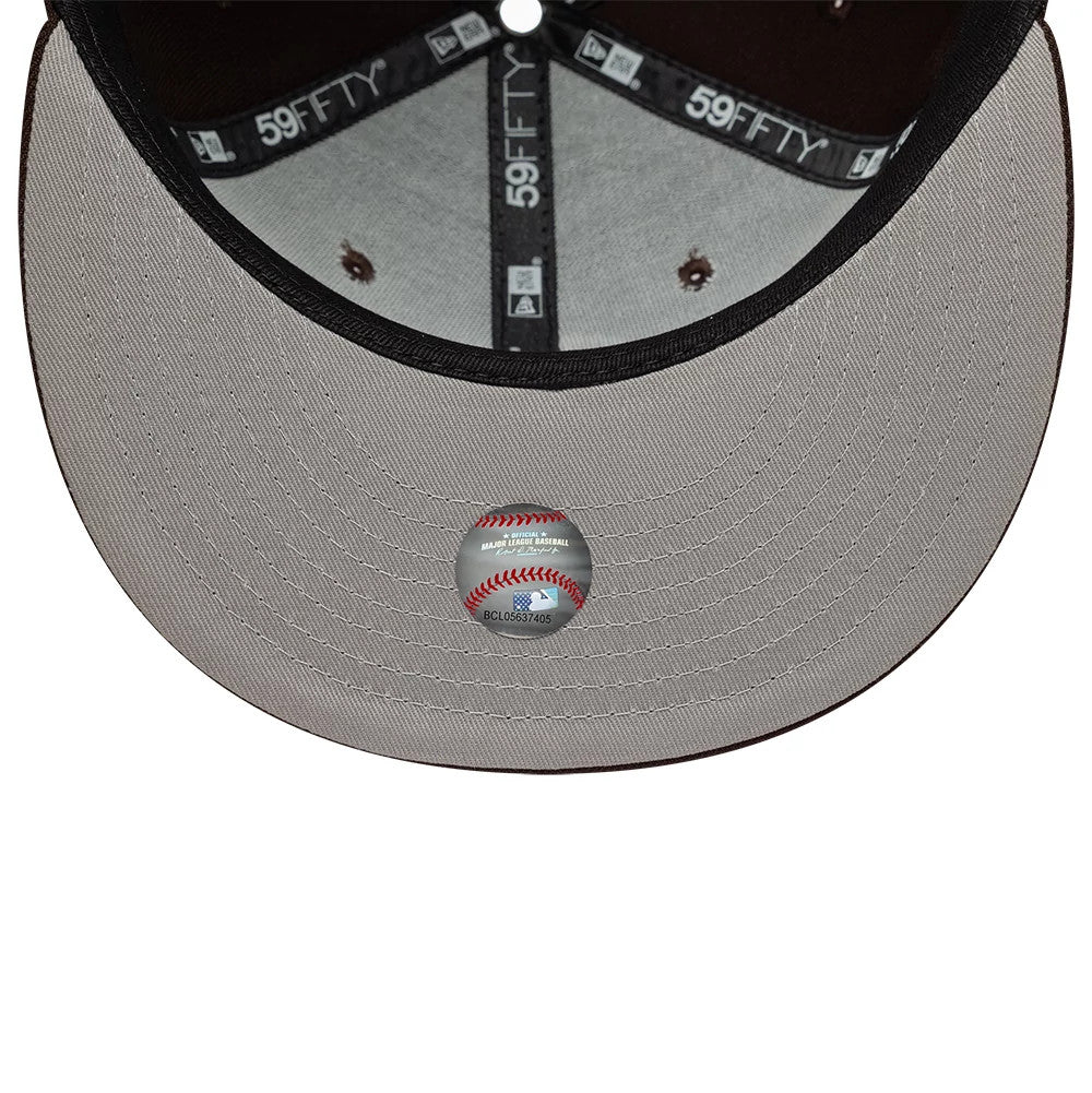 Athletics MLB Dark Brown 59FIFTY Fitted Cap-Benirox