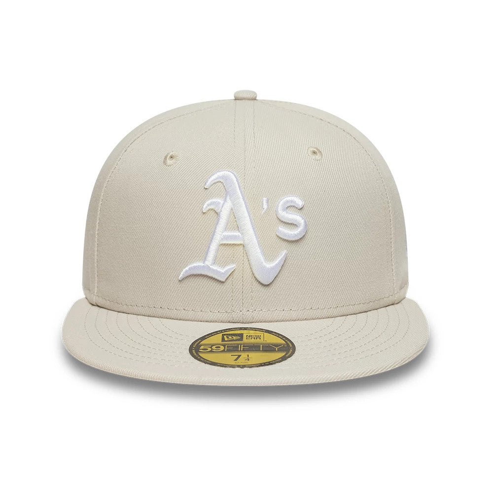 Athletics MLB Beige 59FIFTY Fitted Cap-Benirox