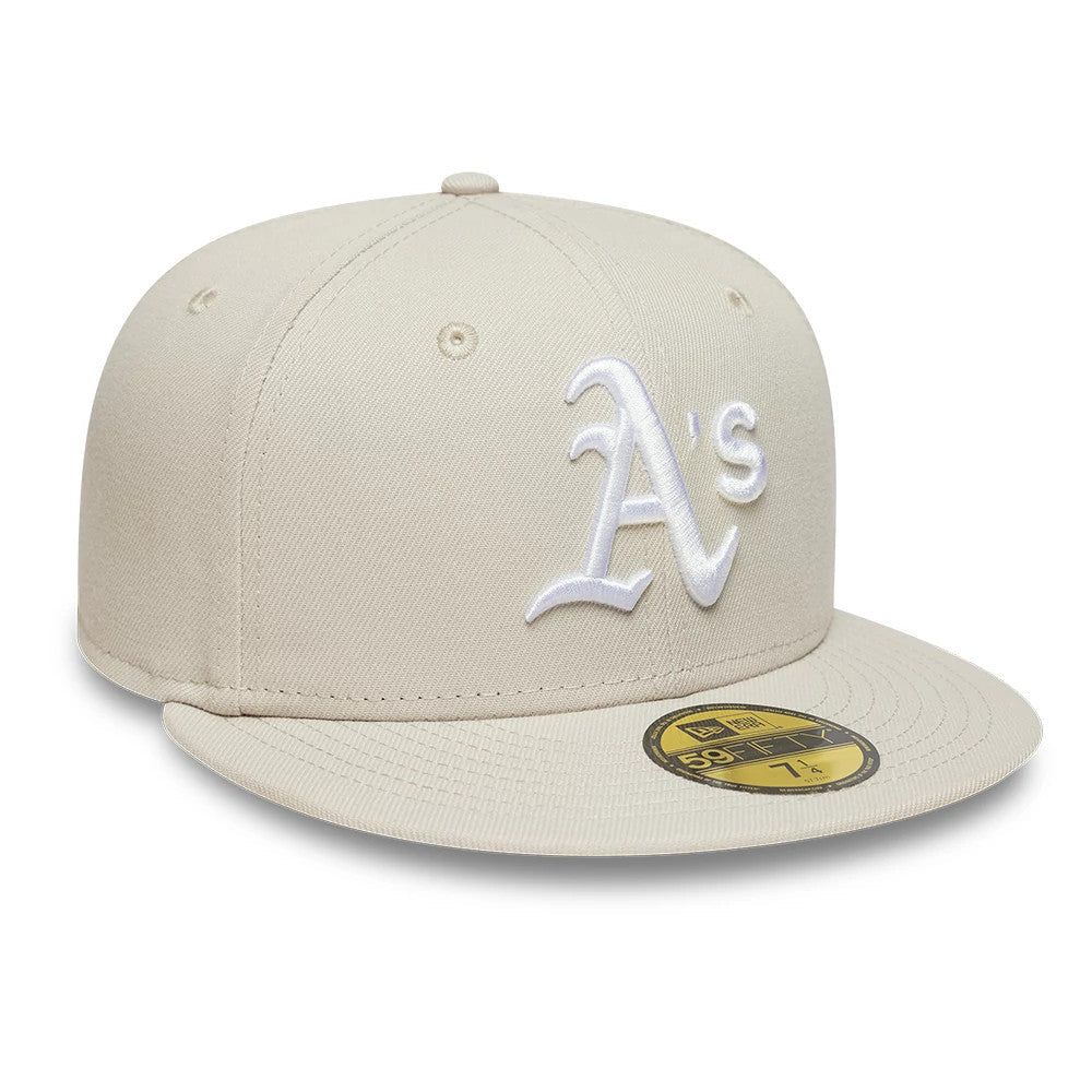Athletics MLB Beige 59FIFTY Fitted Cap-Benirox